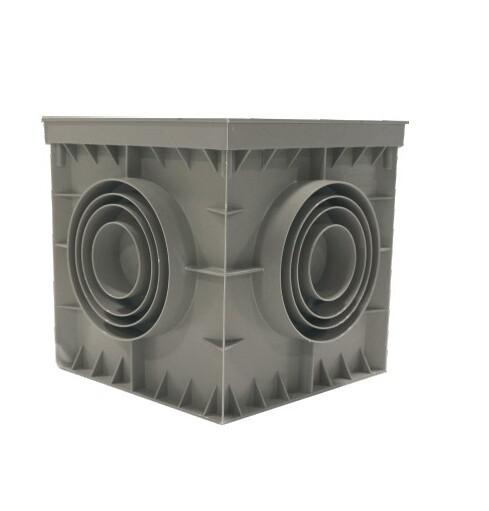 Коробка распределительная 300х300х300мм 4 вывода без крышки пластик сер. Cetinkaya Pano CP303031