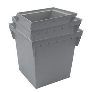 Коробка распределительная 300х300х300мм с крышкой пластик сер. Cetinkaya Pano CP303039