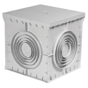 Коробка распределительная 550х550х500мм 4 вывода с крышкой пластик сер. Cetinkaya Pano CP555550