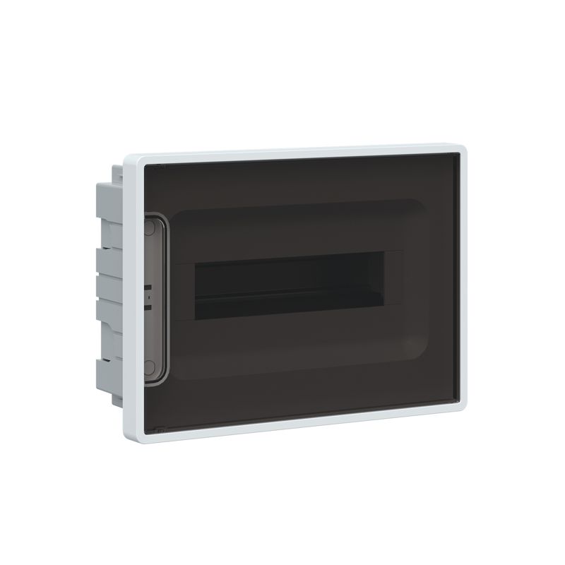 Щиток встраиваемый FRAME 12мод. для полых стен с тонированной дверцей с 2 шинами PEN на 6 и 8 отверст. бел. DKC F12B3WD