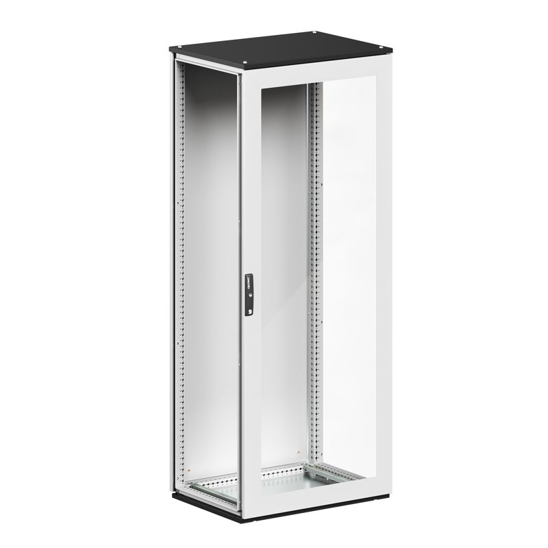 Комплект напольного корпуса CQE N 2200х800х800мм со стеклян. дверью и с задн. панелью RAM block DKC R5CQEN2288X