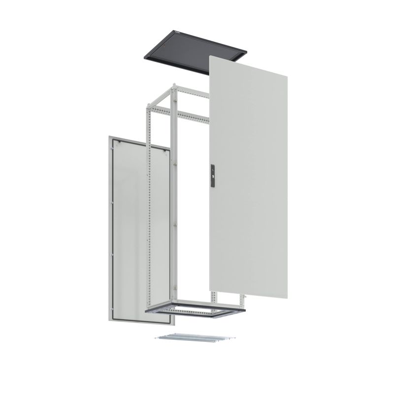 Комплект напольного корпуса CQE N 1400х600х400мм с одностворчат. дверью и с задн. панелью RAM block DKC R5CQEN1464