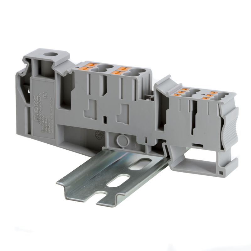 Клемма гибридная винтовой зажим 35кв.мм; push-in 4х6кв.мм; 6х2.5кв.мм DKC VPR-T-35-4X6-6X2.5