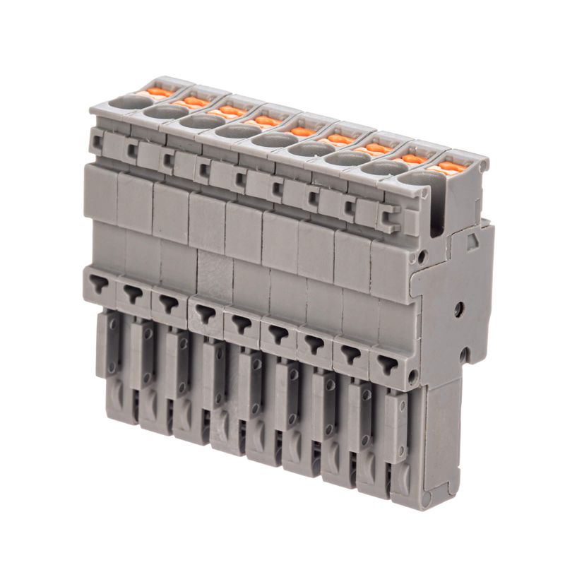 Штекер зажим push-in 9 точек подкл. 2.5кв.мм сер. DKC VPR-P-2.5-9