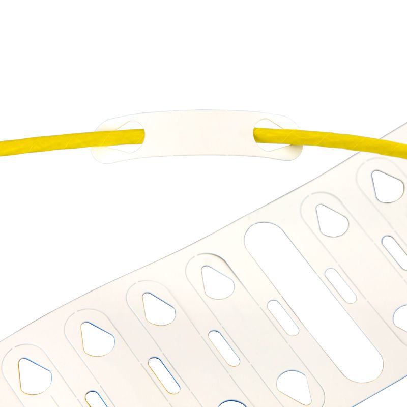 Ярлык продевной для провода d5-6мм бел. (рул.) DKC NUTO2-5060WR