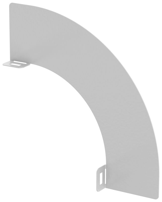 Перегородка разделительная 80мм поворота вертикал. внешн. 90град. RAL 9016 IEK CRP40-0-90-080-9016