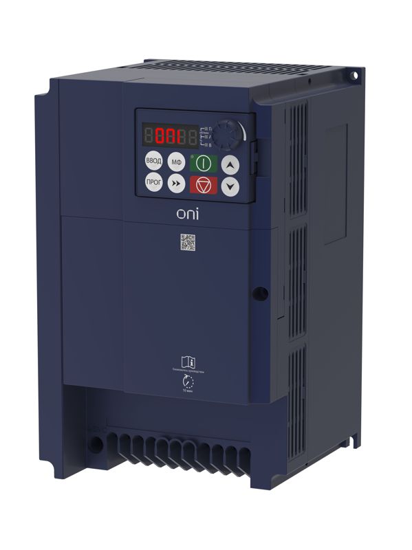 Преобразователь частоты FC-430 380В 7.5-11кВт 17-25А встроен. тормозной модуль ONI FC-430-33-075G11PT