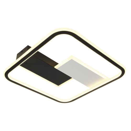 Светильник светодиодный Henri CLL-1-104-RC BK 104Вт 3000К-6000К 410х410х50 с пультом ДУ черн./бел. Эра Б0069747