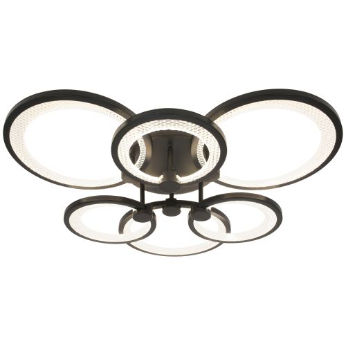 Светильник светодиодный Odry CLL-1-117-RC BK 117Вт 3000К-6000К 600х550х135 с пультом ДУ черн. Эра Б0069752
