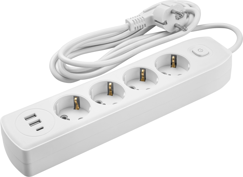 Удлинитель 90 841 OPE-USB-04-180-ESC-3x1 ОНЛАЙТ 90841