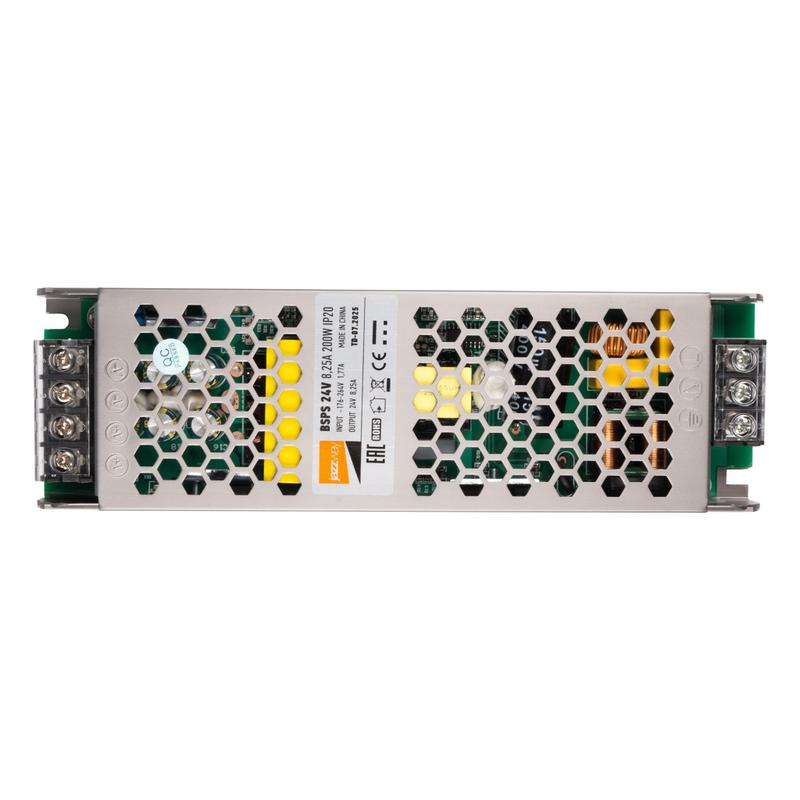 Блок питания для светодиод. ленты BSPS 24В 8.25А=200Вт IP20 JazzWay 5066533