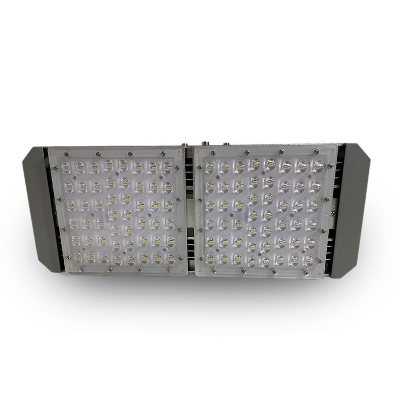 Светильник светодиодный SMD 100Вт 5000К IP67 14000лм 85-265В 375х155х70мм уличный с регулир. драйвером лира + кронштейн KRASO FZ-KL(S)-100