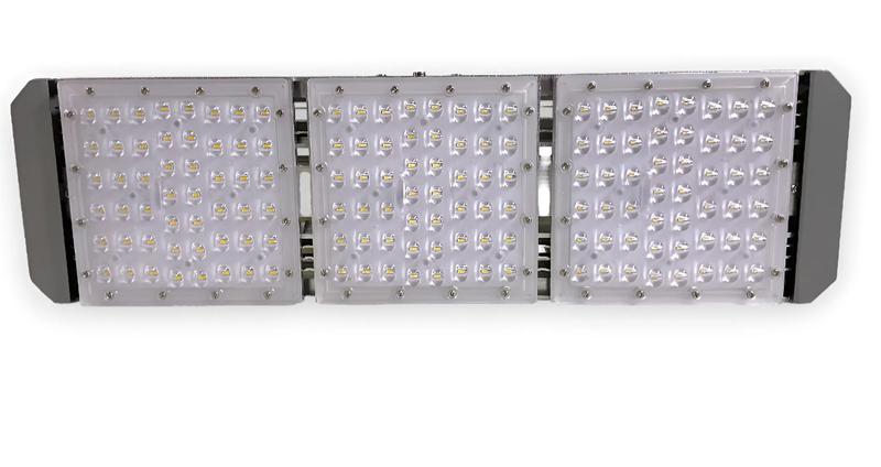 Светильник светодиодный SMD 140Вт 5000К IP67 19600лм 85-265В 575х155х70мм уличный с регулир. драйвером лира + кронштейн KRASO FZ-KL(S)-140