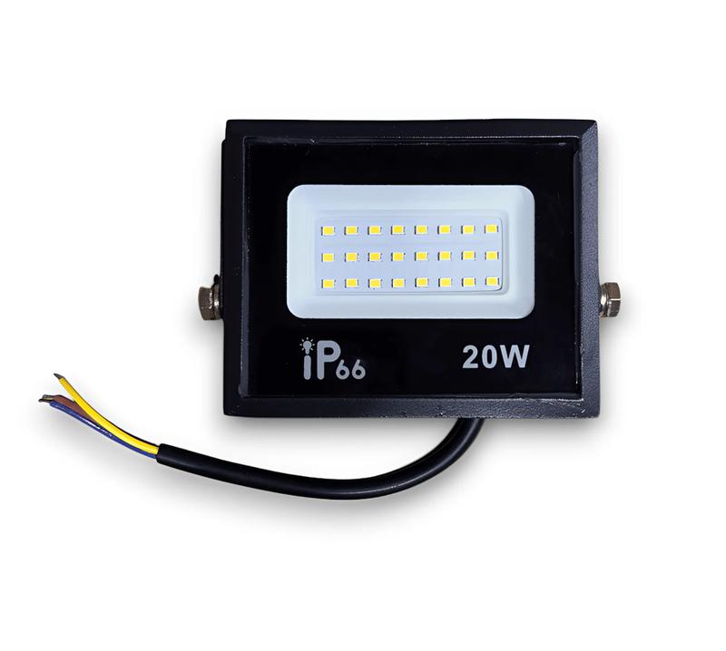 Прожектор светодиодный СДО 02-20 20Вт 6500К IP65 2000лм 185-265В 100х80х25мм KRASO PZL-20