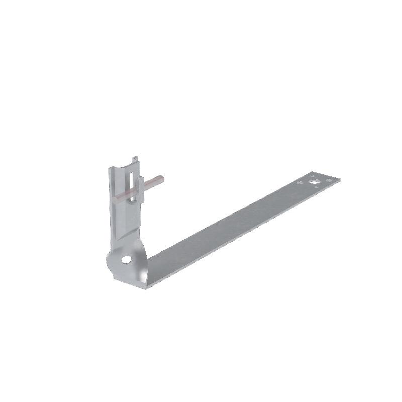 Держатель черепичный регулир. зажимной скрученный для прутка d6-8мм L430 H=100мм TD КМ MA0849