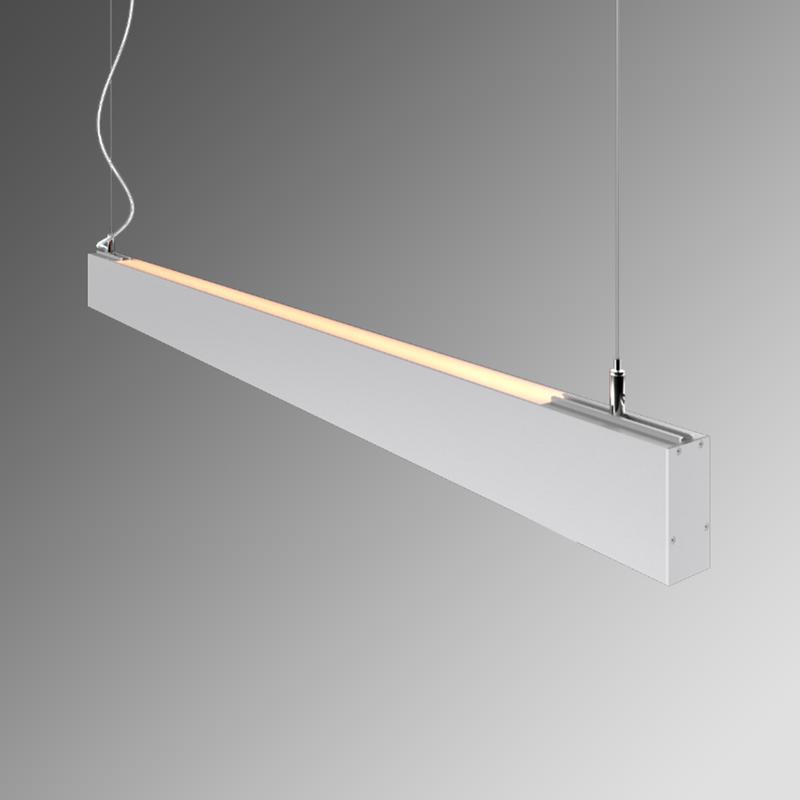 Светильник светодиодный RVE-PLS3775-UPDOWN-1940-P 52Вт 4000К 1940х37х75мм линейный подвесной RAL9006 муар сер. RVElektro RVE00018560