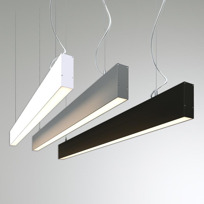 Светильник светодиодный RVE-PLS3590-500-P 15Вт 4000К 500х35х90мм линейный подвесной RAL9006 муар сер. RVElektro RVE00018586