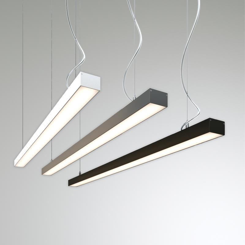 Светильник светодиодный RVE-PLS5032-1940-P 52Вт 4000К 1940х50х32мм линейный подвесной RAL9006 муар сер. RVElektro RVE00018600