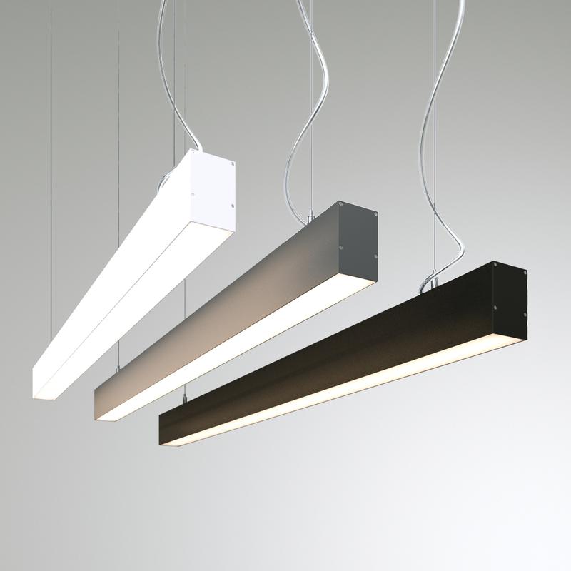 Светильник светодиодный RVE-PLS5070-1940-P 52Вт 4000К 1940х50х70мм линейный подвесной RAL9006 муар сер. RVElektro RVE00013648