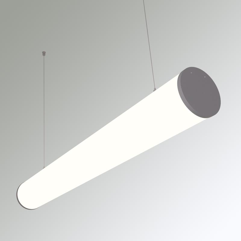 Светильник светодиодный RVE-PLSD120-1210-P 63Вт 4000К 1210хD120мм линейный подвесной RAL9006 муар сер. RVElektro RVE00018651