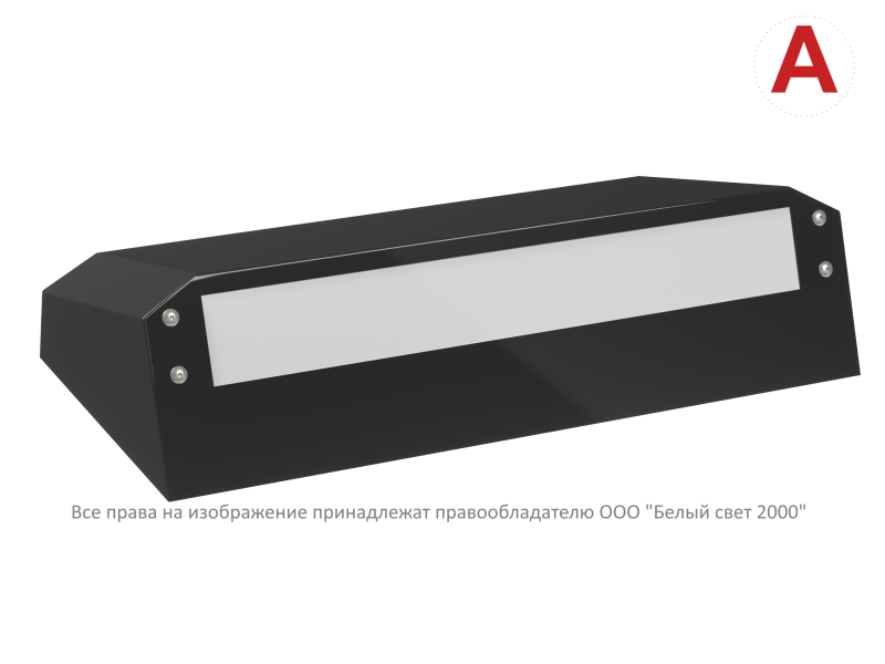 Светильник BS-CUSTOS-10-L2-LED V01 4000К Black аварийный черн. Белый свет a32410