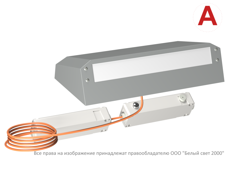 Светильник BS-CUSTOS-51-L1-INEXI3-AUTOTEST-MSS3 4000К Gray (-60) аварийный сер. Белый свет a32395