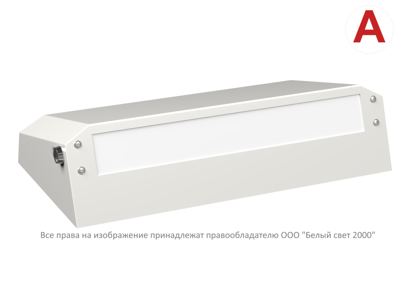 Светильник BS-CUSTOS-53-L1-INEXI2 4000К White аварийный бел. Белый свет a32347