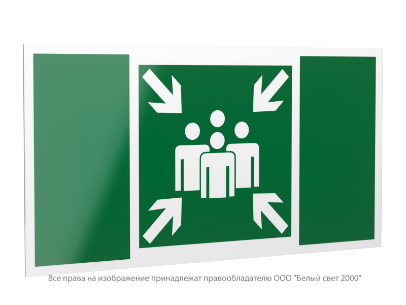Знак безопасности PP-40205.E21 "Пункт (место) сбора" Белый свет a20792