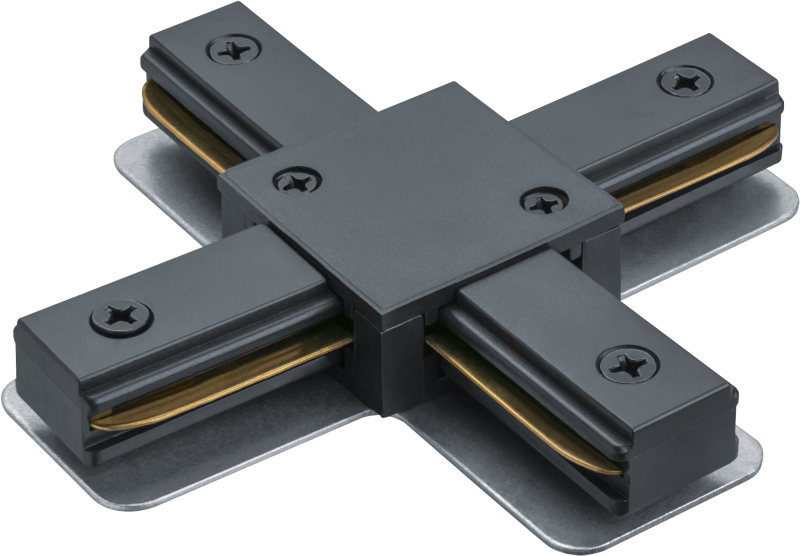 Коннектор 95 519 NLT-C-1L-AS1-BL-X для шинопровода AS1 черн. NAVIGATOR 95519