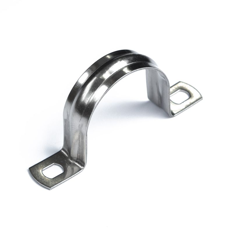 Скоба двухлапковая СМД(INOX) d31-32мм метал. (уп.10шт) Промрукав PR08.13281