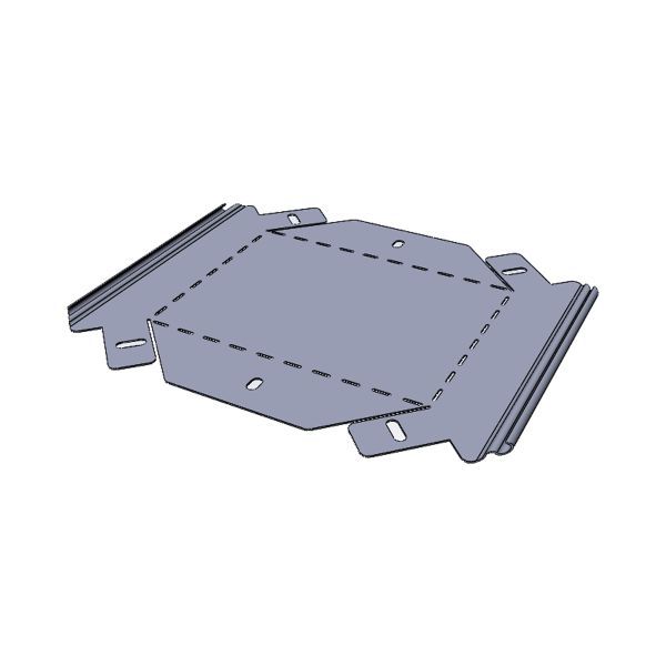Угол для лотка вертикал. внешн. 45град. 50х100 плоский EKF vo4550100-FL