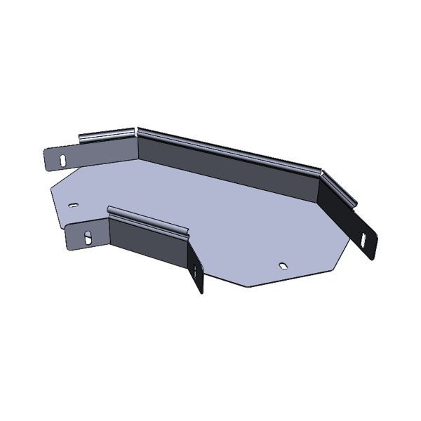 Угол для лотка горизонт. 90град. 50х400 плоский EKF g9050400-FL