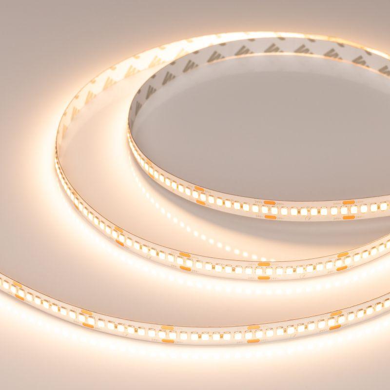 Лента светодиодная RT-A240-10mm 24В Warm 2400К 22Вт/м IP20 2835 высок. эффект. 150лм/Вт (уп.5м) Arlight 055992