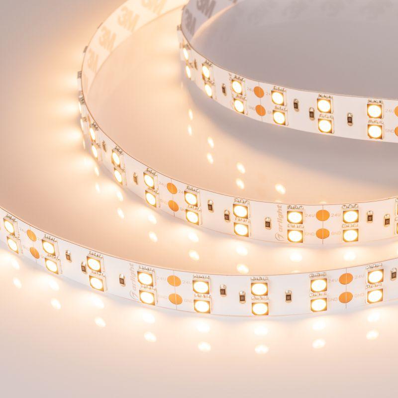 Лента светодиодная RT-B120-15mm 24В Warm 3000К CRI98 28.8Вт/м IP20 открытый (уп.5м) Arlight 021470(3)