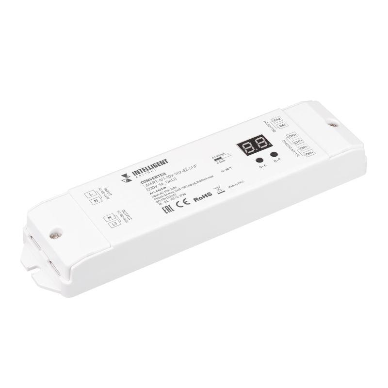 Конвертер SMART-0/1-10V-302-82-SUF 230В 5A DALI IP20 пластик INTELLIGENT ARLIGHT 046509