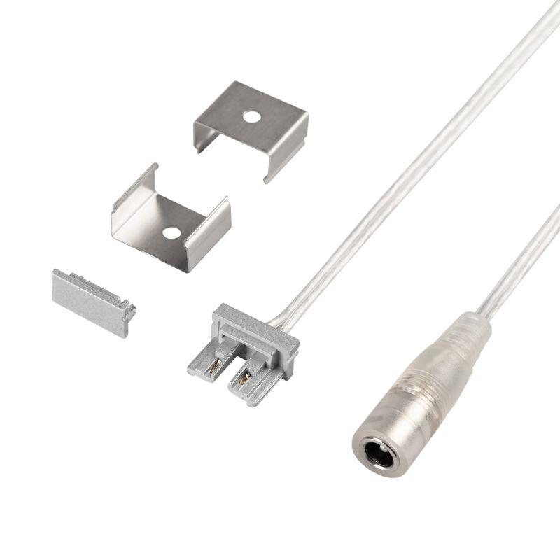 Комплект заглушек ARL-KIT-SLIM-FC 1м пластик Arlight 055639