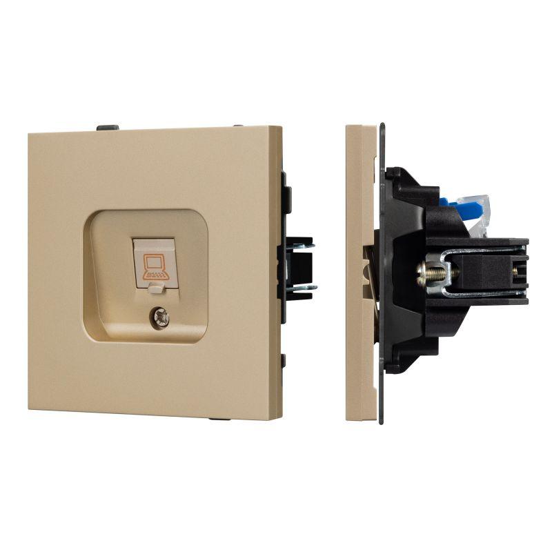 Розетка компьютерная SCT-TENDO-MPC1-SFPL-GD RJ45 кат.6 механизм Arlight 054592