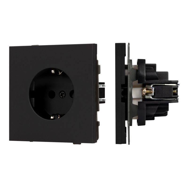 Розетка SCT-TENDO-MEU1-SFPL-BK 16А 230В механизм Arlight 054638