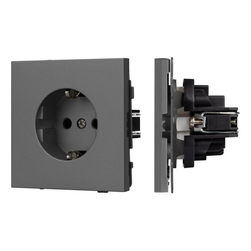 Розетка SCT-TENDO-MEU1-SFPL-GR 16А 230В механизм Arlight 054640