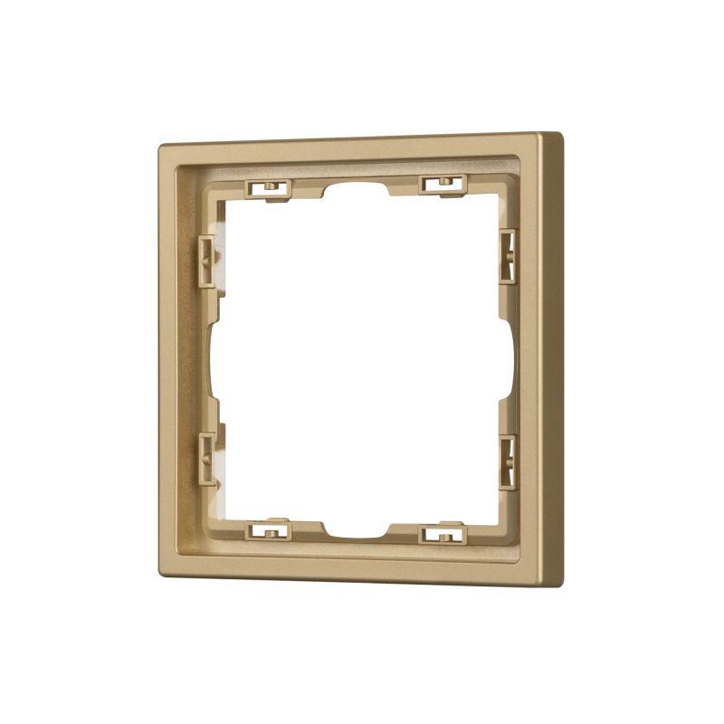 Рамка 1-м FRM-NOBE-SFPL-1-GD пластик. зол. Arlight 054213