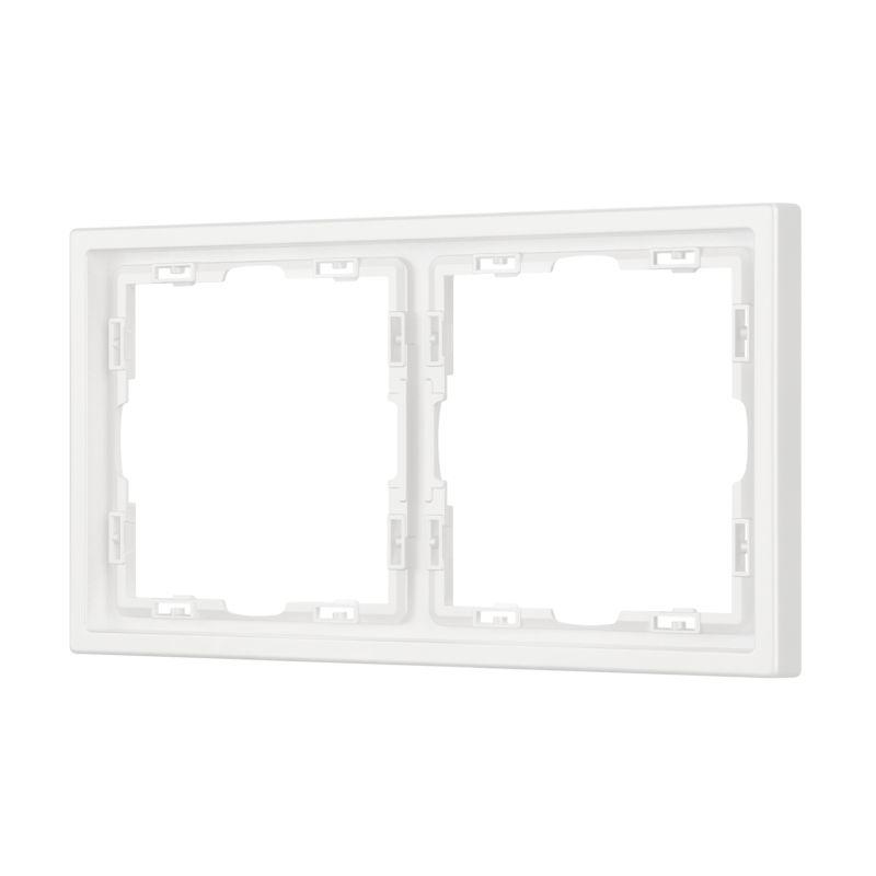 Рамка 2-м FRM-NOBE-SFPL-2-WH пластик. бел. Arlight 054215