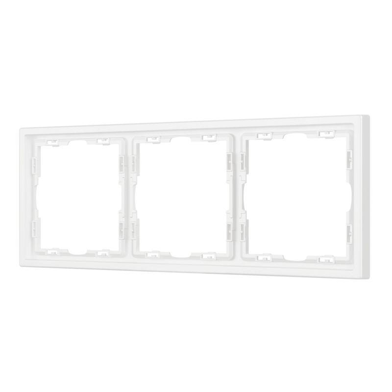 Рамка 3-м FRM-NOBE-SFPL-3-WH пластик. бел. Arlight 054219
