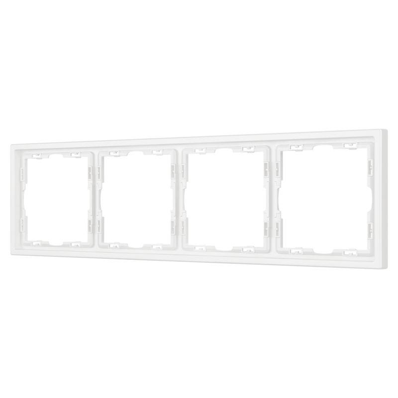 Рамка 4-м FRM-NOBE-SFPL-4-WH пластик. бел. Arlight 054223