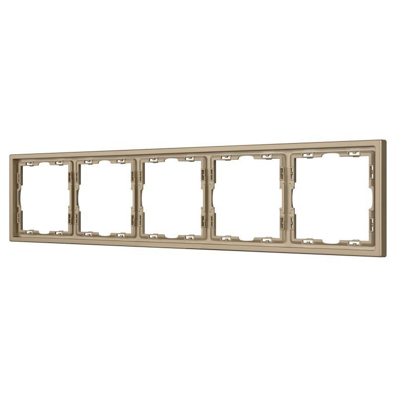 Рамка 5-м FRM-NOBE-SFPL-5-GD пластик. зол. Arlight 054229