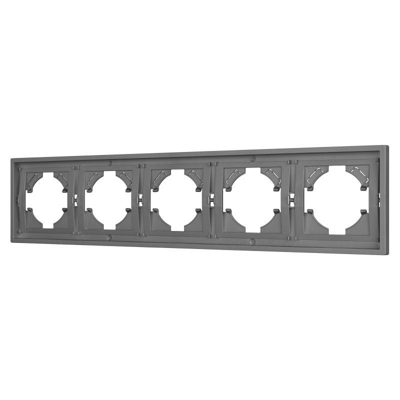 Рамка 5-м FRM-TENDO-PL-5-GR пластик. сер. Arlight 053853