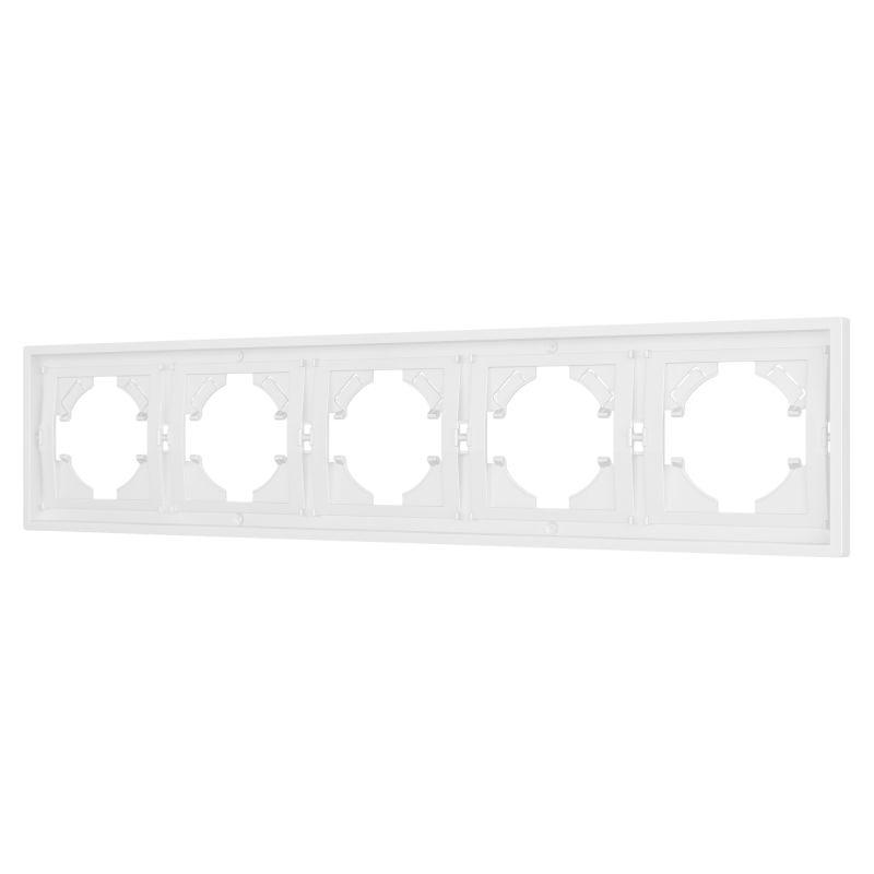 Рамка 5-м FRM-TENDO-PL-5-WH пластик. бел. Arlight 053851