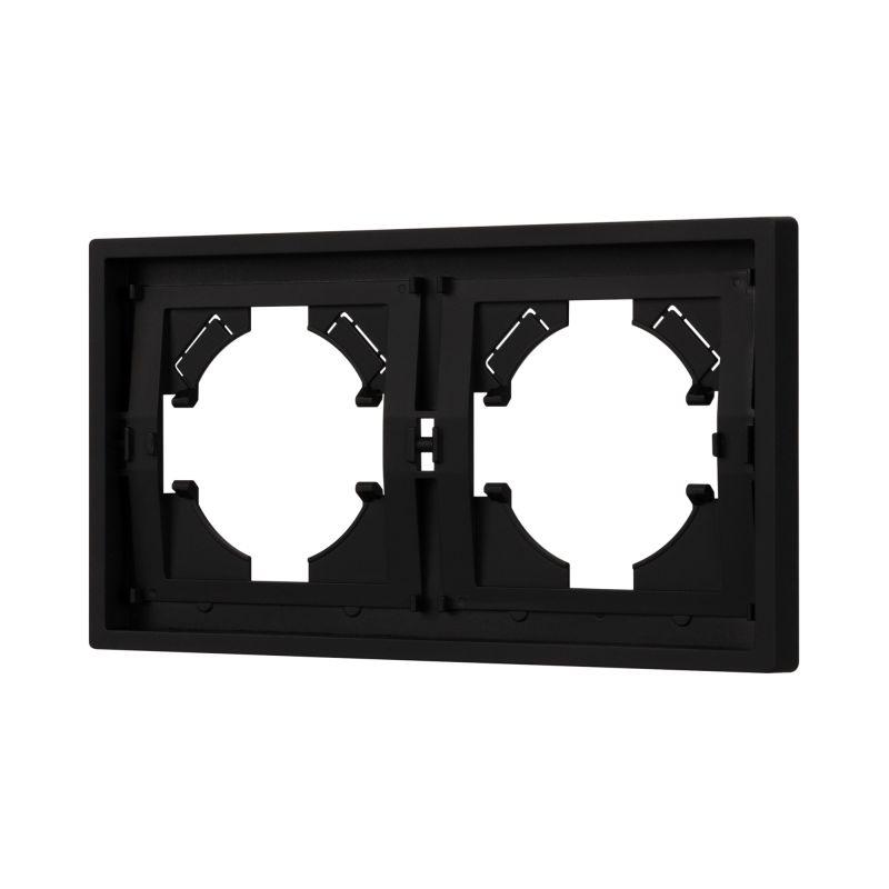 Рамка 2-м FRM-TENDO-SFPL-2-BK пластик. черн. Arlight 054646