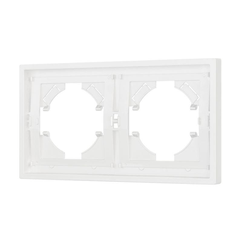 Рамка 2-м FRM-TENDO-SFPL-2-WH пластик. бел. Arlight 054649