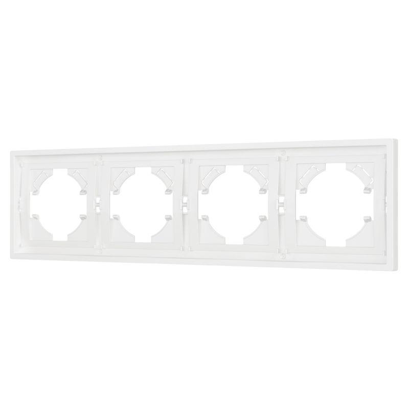 Рамка 4-м FRM-TENDO-SFPL-4-WH пластик. бел. Arlight 054656