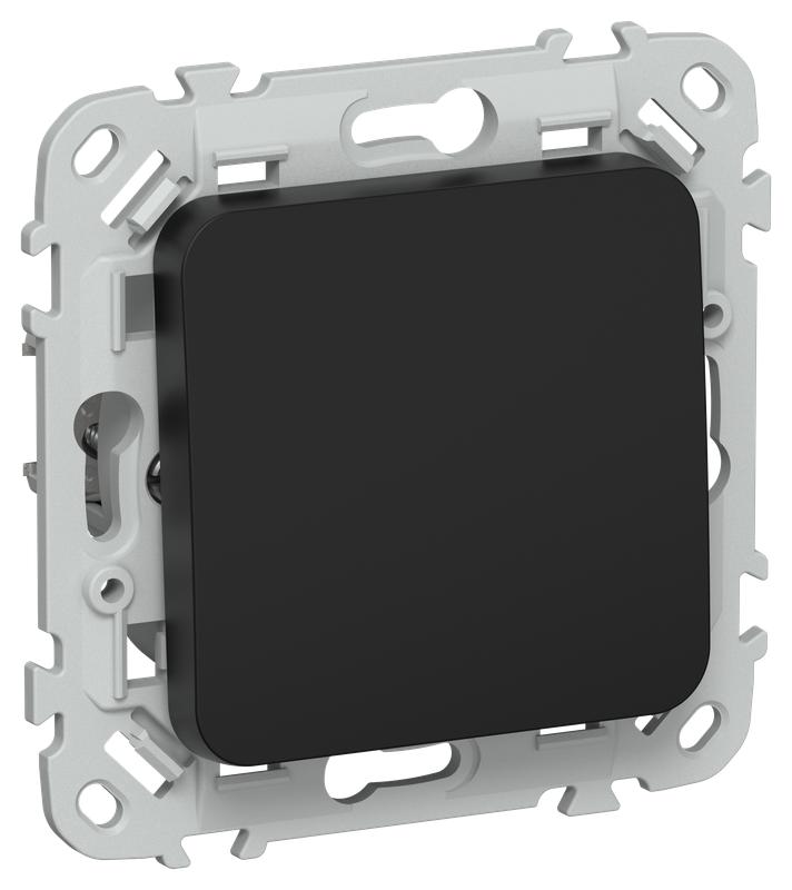 Выключатель кнопочный проходной 1-кл. СП FLITE ВС61-2-0-ФлЧ 10А механизм черн. IEK FI-V18-0-10-1-K02